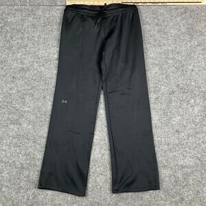 Under Armour Track Pants Womens SM/P Black Logo Athletic Sweatpants‎